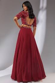 Satin Lehenga